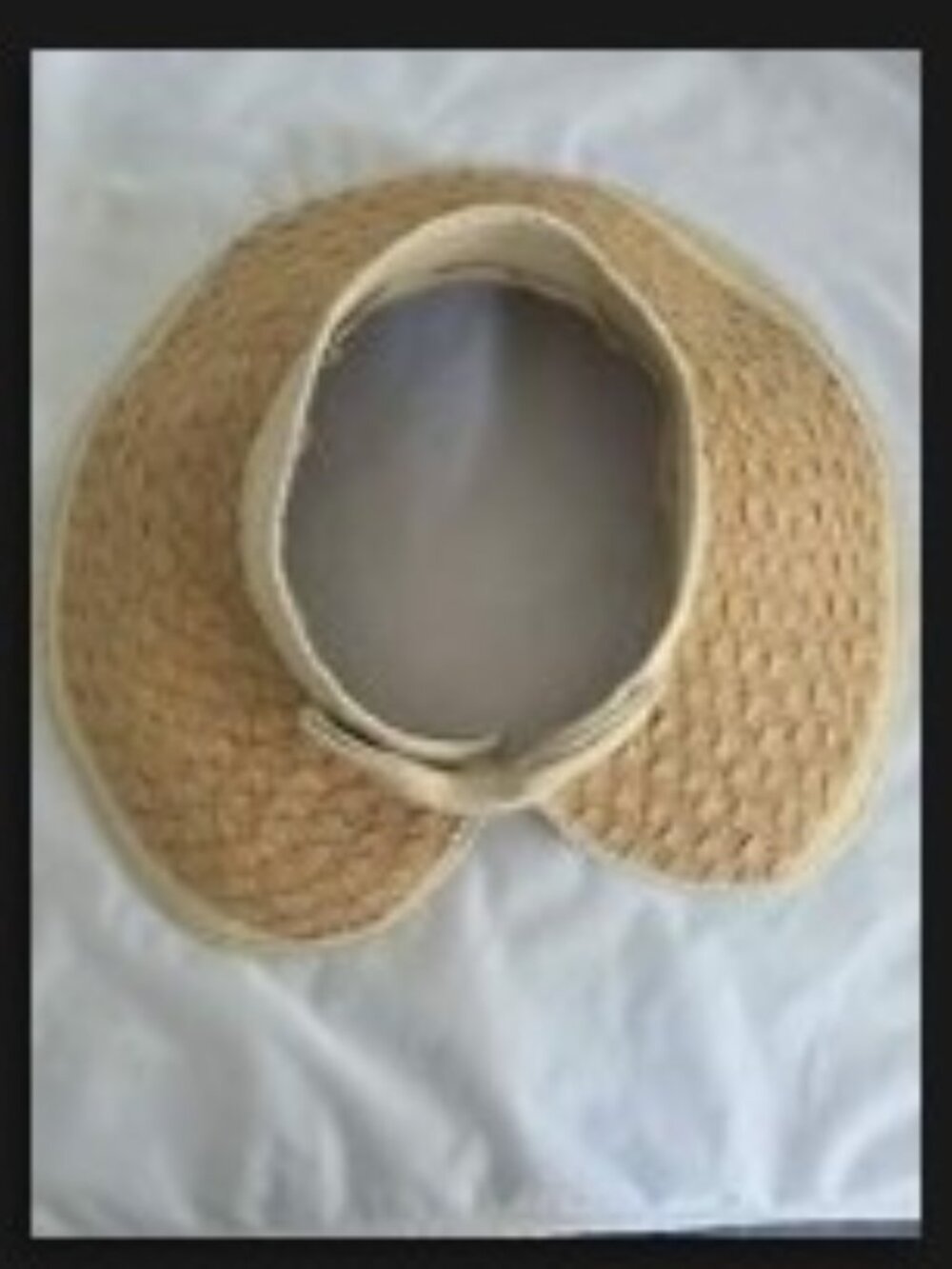 Wide Brim Adjustable Visor Straw Hat Beach Vacation Paper Womens Country Outdoor
